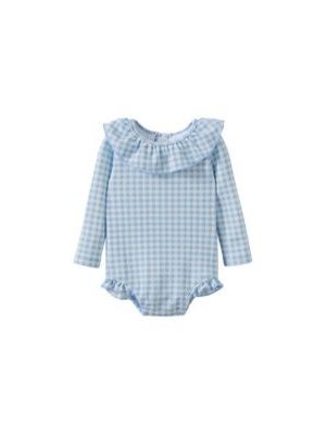 COTTON ON Baby Girls Bonnie Long Sleeve Ruffle One Piece (Keyhole Back)