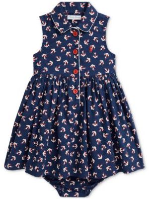 Polo Ralph Lauren Baby Cotton Anchor-Print Shirtdress