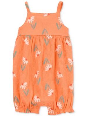 Carter's Baby Girls Floral Tank Romper