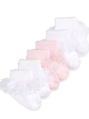 First Impressions Baby Girls Lace Socks, Pack of 3, Created for Macy's