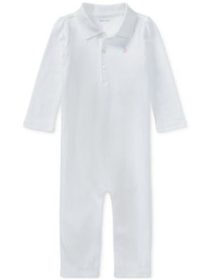Polo Ralph Lauren Baby Girls Cotton Coverall