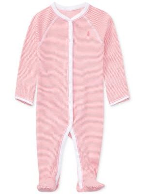 Polo Ralph Lauren Baby Girls Striped Cotton Coverall